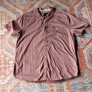 Hurley XXL mens bottom up brown shirt